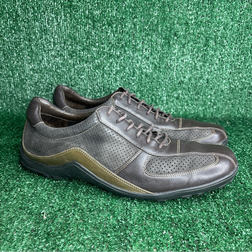 Cole Haan Bicycle Toe C06604 Brown Laceup Casual Comfort Oxford Men Sz‎ 12M